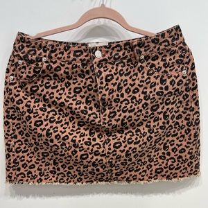 COTTON CANDY LA Leopard Mini Skirt